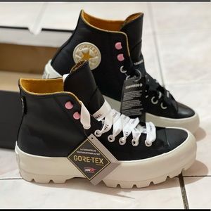 Converse CATS Lugged Saffron Yellow/Egret Leather